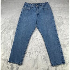 Polo Jeans Co Denim Men 34x30 (33x30) Blue American Jean 100% Cotton Vintage Y2K